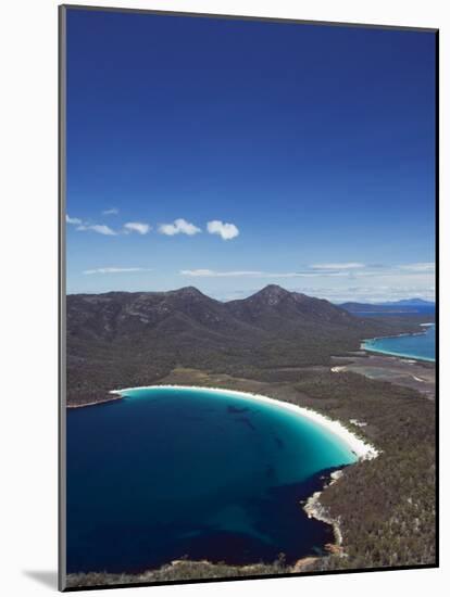 White Sand Beach, Wineglass Bay, Coles Bay, Freycinet National Park,Tasmania, Australia-Kober Christian-Mounted Photographic Print
