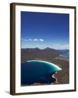 White Sand Beach, Wineglass Bay, Coles Bay, Freycinet National Park,Tasmania, Australia-Kober Christian-Framed Photographic Print