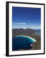 White Sand Beach, Wineglass Bay, Coles Bay, Freycinet National Park,Tasmania, Australia-Kober Christian-Framed Photographic Print