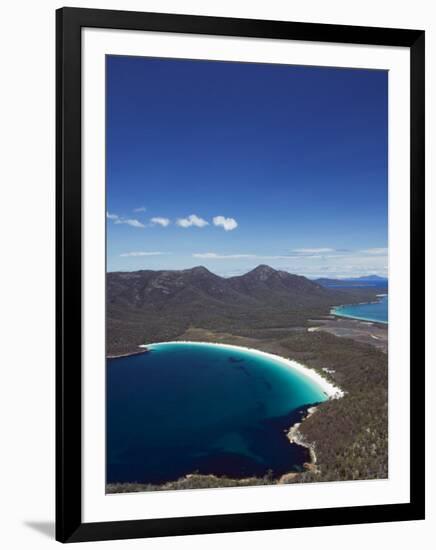 White Sand Beach, Wineglass Bay, Coles Bay, Freycinet National Park,Tasmania, Australia-Kober Christian-Framed Photographic Print