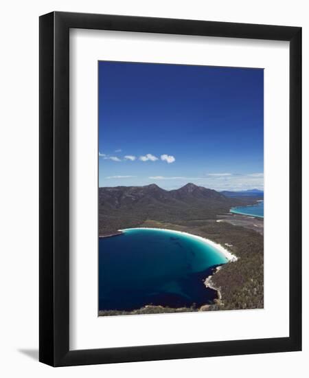 White Sand Beach, Wineglass Bay, Coles Bay, Freycinet National Park,Tasmania, Australia-Kober Christian-Framed Photographic Print