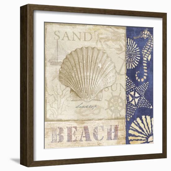 White Sand Blue Sea II-Veronique-Framed Giclee Print