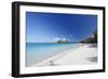 White Sand Caribbean Beach-George Oze-Framed Photographic Print