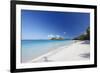 White Sand Caribbean Beach-George Oze-Framed Photographic Print