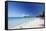White Sand Caribbean Beach-George Oze-Framed Stretched Canvas