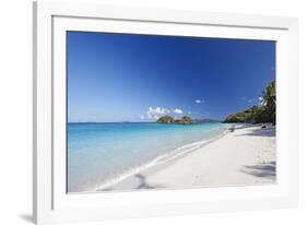 White Sand Caribbean Beach-George Oze-Framed Photographic Print