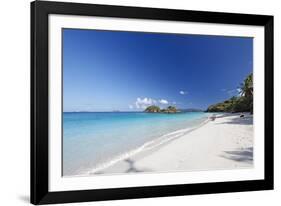 White Sand Caribbean Beach-George Oze-Framed Photographic Print