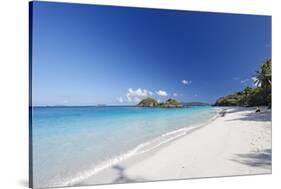 White Sand Caribbean Beach-George Oze-Stretched Canvas