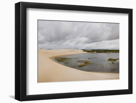 White Sand Dunes and Fresh Water Lakes at Lencois Maranheinses National Park, Brazil-Guido Cozzi-Framed Photographic Print