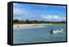 White Sand in the Gravenor Bay in Barbuda-Michael Runkel-Framed Stretched Canvas