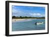 White Sand in the Gravenor Bay in Barbuda-Michael Runkel-Framed Photographic Print