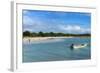 White Sand in the Gravenor Bay in Barbuda-Michael Runkel-Framed Photographic Print