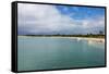 White Sand in the Gravenor Bay in Barbuda-Michael Runkel-Framed Stretched Canvas