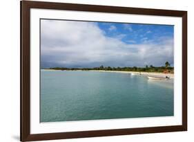 White Sand in the Gravenor Bay in Barbuda-Michael Runkel-Framed Photographic Print