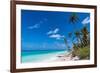 White sand PK-9 beach, Fakarava, Tuamotu archipelago, French Polynesia-Michael Runkel-Framed Photographic Print