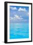 White Sand Ridge, Bahamas Bank, Bahamas, Caribbean. Turquoise water and blue sky.-Stuart Westmorland-Framed Photographic Print