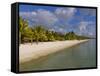 White Sand, Trou Aux Biches Beach, Mauritius, Indian Ocean, Africa-null-Framed Stretched Canvas