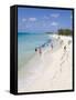 White Sands Beach, Grand Turk Island, Turks and Caicos Islands, West Indies, Caribbean-Richard Cummins-Framed Stretched Canvas