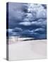 White Sands in New Mexico with Stormy Sky-evren_photos-Stretched Canvas