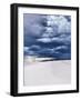 White Sands in New Mexico with Stormy Sky-evren_photos-Framed Photographic Print