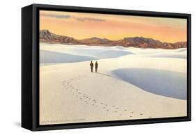 White Sands, New Mexico-null-Framed Stretched Canvas