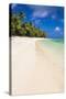 White Sandy Beach and Palm Trees on Tropical Rarotonga Island, Cook Islands, South Pacific, Pacific-Matthew Williams-Ellis-Stretched Canvas