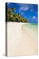 White Sandy Beach and Palm Trees on Tropical Rarotonga Island, Cook Islands, South Pacific, Pacific-Matthew Williams-Ellis-Stretched Canvas