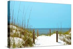 White Sandy Beach I-Gail Peck-Stretched Canvas