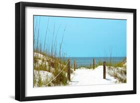 White Sandy Beach I-Gail Peck-Framed Photographic Print