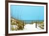 White Sandy Beach I-Gail Peck-Framed Photographic Print