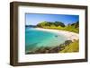 White Sandy Beach in the Waikare Inlet Visited from Russell by Sailing Boat, Bay of Islands-Matthew Williams-Ellis-Framed Photographic Print