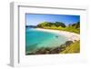 White Sandy Beach in the Waikare Inlet Visited from Russell by Sailing Boat, Bay of Islands-Matthew Williams-Ellis-Framed Photographic Print