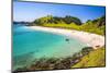 White Sandy Beach in the Waikare Inlet Visited from Russell by Sailing Boat, Bay of Islands-Matthew Williams-Ellis-Mounted Photographic Print