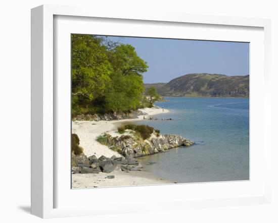 White Sandy Beach, Morar, Highlands, Scotland, United Kingdom, Europe-Gary Cook-Framed Photographic Print