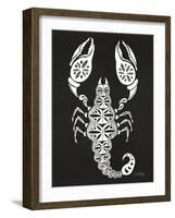 White Scorpion-Cat Coquillette-Framed Giclee Print