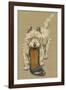 White Scots Terrier with a Black Slipper or Shoe-Cecil Aldin-Framed Photographic Print