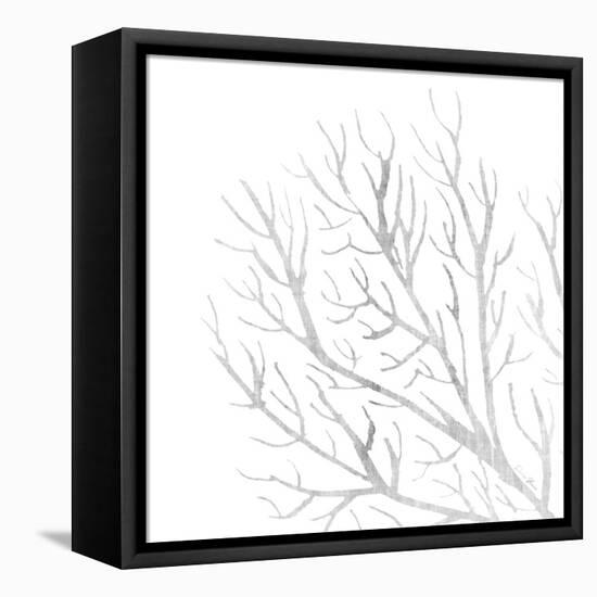 White Seaweed 1-Denise Brown-Framed Stretched Canvas