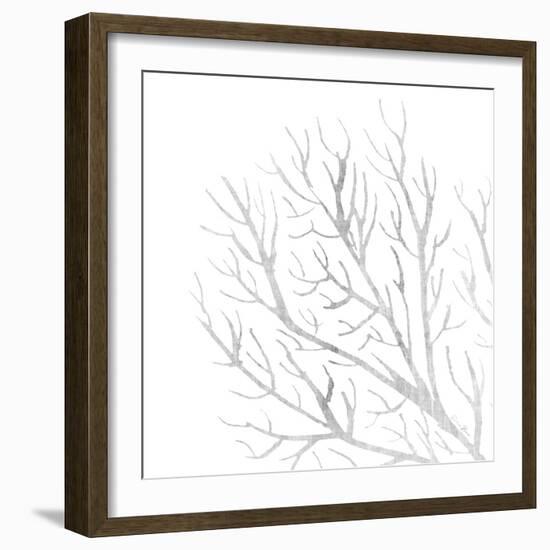 White Seaweed 1-Denise Brown-Framed Art Print