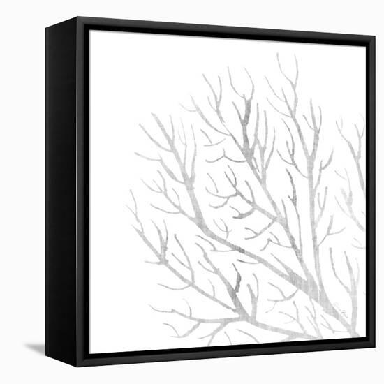 White Seaweed 1-Denise Brown-Framed Stretched Canvas