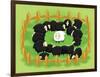 White Sheep in the Flock of Black Sheep (Opposite Side)-Atthidej Nimmanhaemin-Framed Art Print