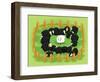 White Sheep in the Flock of Black Sheep (Opposite Side)-Atthidej Nimmanhaemin-Framed Art Print