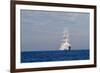 White Ship On The Ocean, 2018-null-Framed Photographic Print