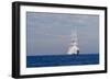 White Ship On The Ocean, 2018-null-Framed Photographic Print