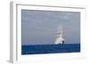 White Ship On The Ocean, 2018-null-Framed Photographic Print