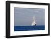 White Ship On The Ocean, 2018-null-Framed Photographic Print