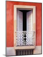 White Shutters, Old San Juan, Puerto Rico-Tom Haseltine-Mounted Photographic Print