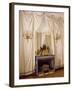 White Silk Drapery in Napoleon's Yellow Room, Chateau De Malmaison, France-null-Framed Giclee Print