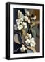 White Snowberry Flowers-Lea Faucher-Framed Art Print