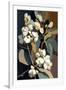 White Snowberry Flowers-Lea Faucher-Framed Art Print