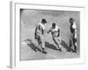 White Sox Player Nellie Fox at Home Plate, Shaking Hands with Minnie Minoso During Game-Francis Miller-Framed Premium Photographic Print